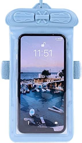 מקרה טלפון וקסון, תואם עם טלפון נייד פרו 5 גרם עמיד למים פאוץ יבש תיק [לא מסך מגן סרט ] כחול